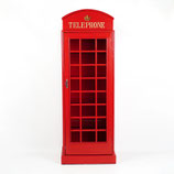RIJHR-630726 Telefonzelle als Regal mit 4 Fächer mit Licht