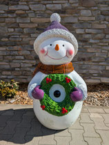 RIBEL397065 Weihnachtsfigur Schneemann Figur