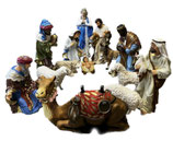 700390C Krippe 14-teilig groß fast lebensgroß