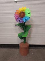 RIBEL258055 Sonnenblume Figur bunt