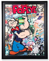 RISD-P034 Bild im Holzrahmen "Cartoon Hero"
