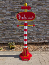 RIBEL397056 Weihnachtsfigur Nordpolschild