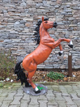 RIBEL224055 Pferde Figur aufsteigend fast lebensgroß