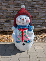RIBEL397062 Weihnachtsfigur Schneemann Figur