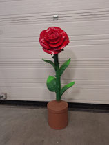 RIBEL258009 Rose Figur rot