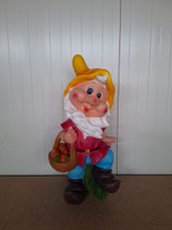 RIBEL212062 Zwerg Figur mit Korb