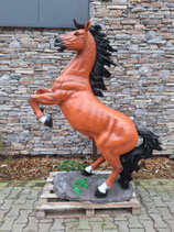 RIBEL224051 Pferde Figur aufsteigend lebensgroß