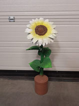 RIBEL258048 Sonnenblume Figur weiß
