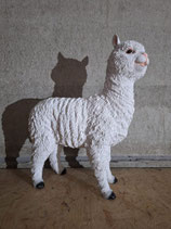 RIBEL259006 Lama Figur weiß