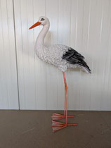 RIBEL237029 Storch Figur Metallfuß