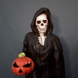 HWRIVHD-2334 Halloween Tod mit Kürbis Figur lebensgroß