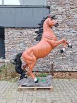 RIBEL224046 Pferde Figur aufsteigend lebensgroß