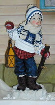 151080 Winterkind Figur Junge mit Lampe