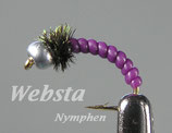 Websta GLASKOPFNYMPHE VIOLETT/ SILBERKOPF Art.Nr. 4033