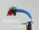 Websta GLASKOPFNYMPHE BLAU/ ROTKOPF Art.Nr. 4041