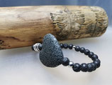 Herz Lavastein Armband