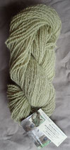 Black-Eyed Susan dyed white Trio 2 ply handspun yarn