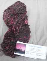 Pink Northern Lights handspun yarn