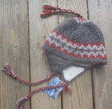Below Zero Hat- Dark Gray w/red + silver