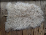 Cream /light red Angora Goat Skin / Hide