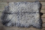 Large Silver Angora Goat Skin