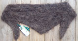 "Azalea" black/gray Super kid mohair Triangle scarf
