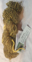 Gold "Spitfire Vixen" 1st clip kid mohair lock yarn