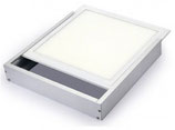 Aufputz- Montagerahmen in weiß oder optional in alu silber 50mm hoch für LED Panels in 60x60 30x120