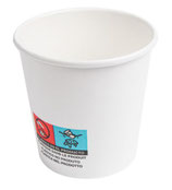 Bicchiere Cartoncino + PE 80/3 oz. BIANCO