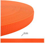 MJH® Wasser feste Schleppleine mit Handschlaufe 16mm breit orange in versch. Längen