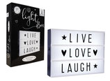 LED Lightbox mit 85 Buchstaben & Symbolen