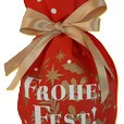 Lebkuchensäckchen rot, gefüllt mit 5 leckeren Nürnberger Elisen-Lebkuchen