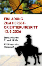 HERBST - Orientierungsritt am 12.09.2026