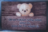 Fußmatte "Ob du wirklich richtig stehst..."