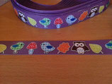 Webband Eule Ripsband Borte - Variante 9