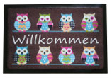 Fußmatte "Willkommen"-Farbe braun