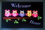 Fußmatte "Welcome-Home..." 5-Eulen