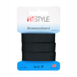 Broekstoot band 15 mm- 1.25 meter blauw