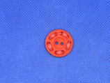 Knoop rood met koordje 22mm