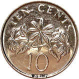 Singapore 10 Cents 1992-2012 KM#100