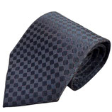 Krawatte POIS Jacquard navy rot