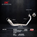 DX GENERATION GSX150 HEADER PIPE