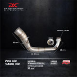 DX GENERATION PCX160 HEADER PIPE