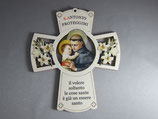 イタリア　パヴィアの聖アントニオ　板十字架　１５×１３センチ