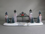 クリスマス　ジオラマ飾り　門柱と柵