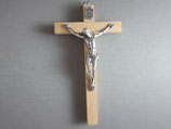 イタリア製　木製十字架白木　１０，５×５，５センチ