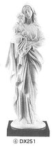イタリア　アラバスター（雪花崗岩）製　３９．５センチ　聖母子立像　 DX251