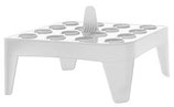 Gradilla Flotante Color Blanco Forma cuadrada para 16 microtubos de 1.5-2.0 ml, Paquete con 4 piezas Mca. HEATHROW SCIENTIFIC HS2132A $389