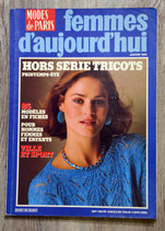Magazine Femmes d'aujourd'hui  HS Tricots janvier 85