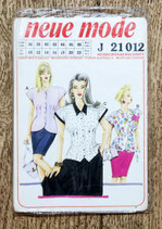Pochette patron Neue Mode J21012 - Chemisier femme